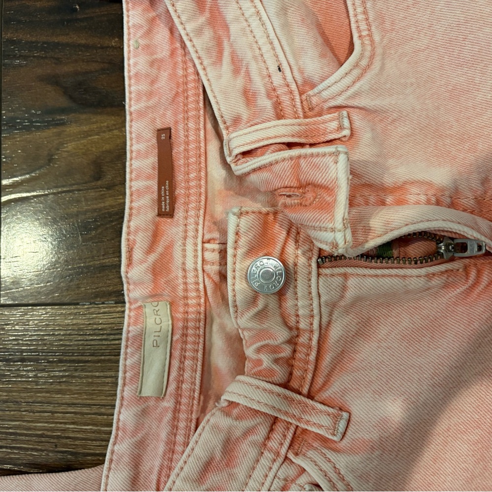 Pilcro Straight Leg Jeans in Coral
